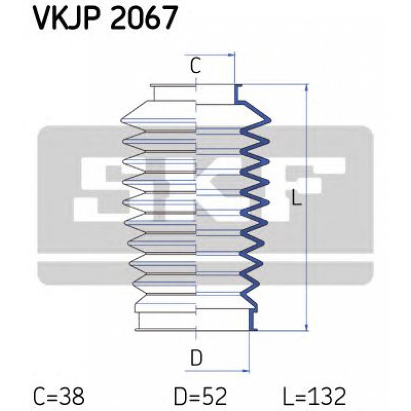 VKJP 2067 SKF - Пильовик привідного валу